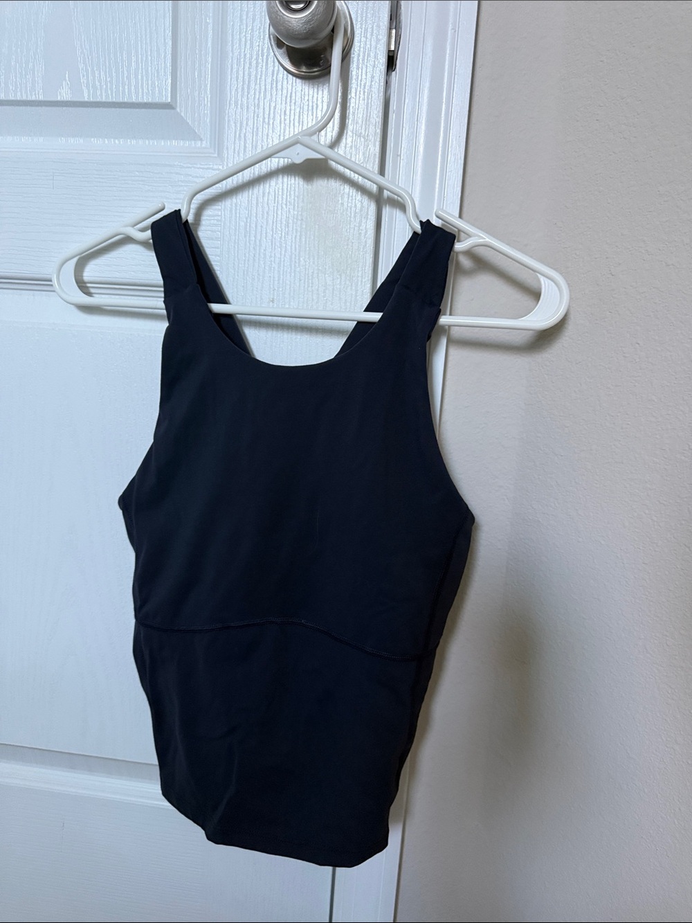 Kamo Fitness Navy Longline Sports Bra Tank Crop Top Size L